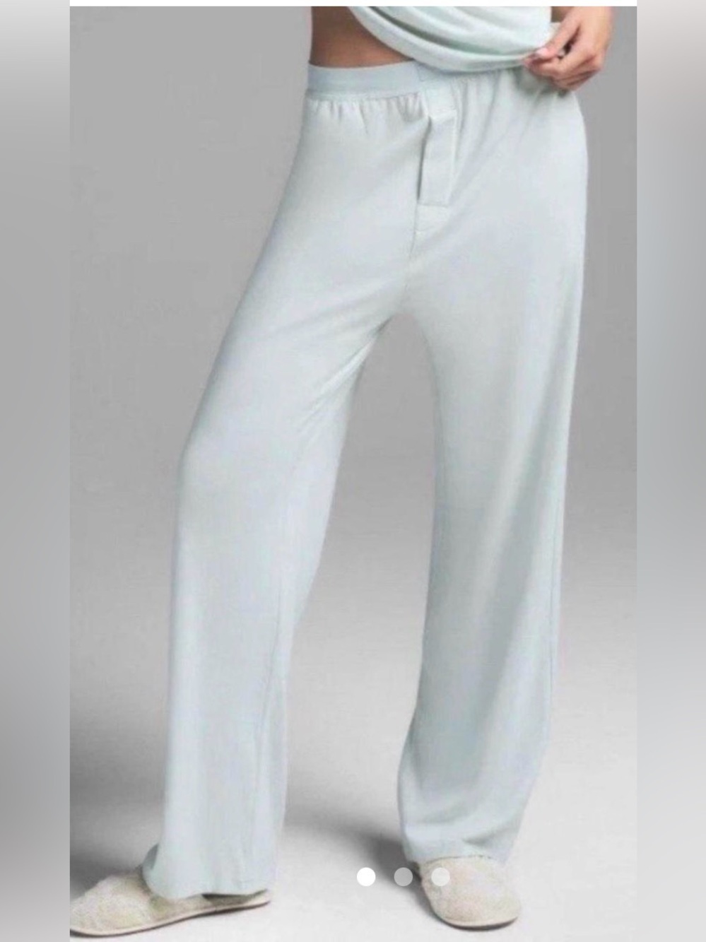 SKIMS Boyfriend Loose Pants in light blue